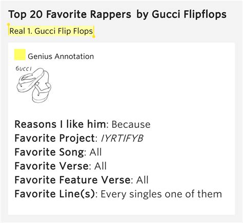 gucci flip flops lyrics meaning.